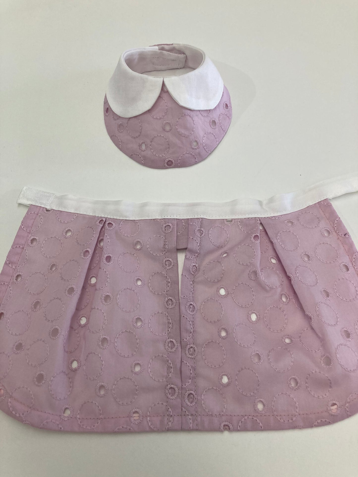 まんまるレースのお嬢様スタイ&タック入りスカート