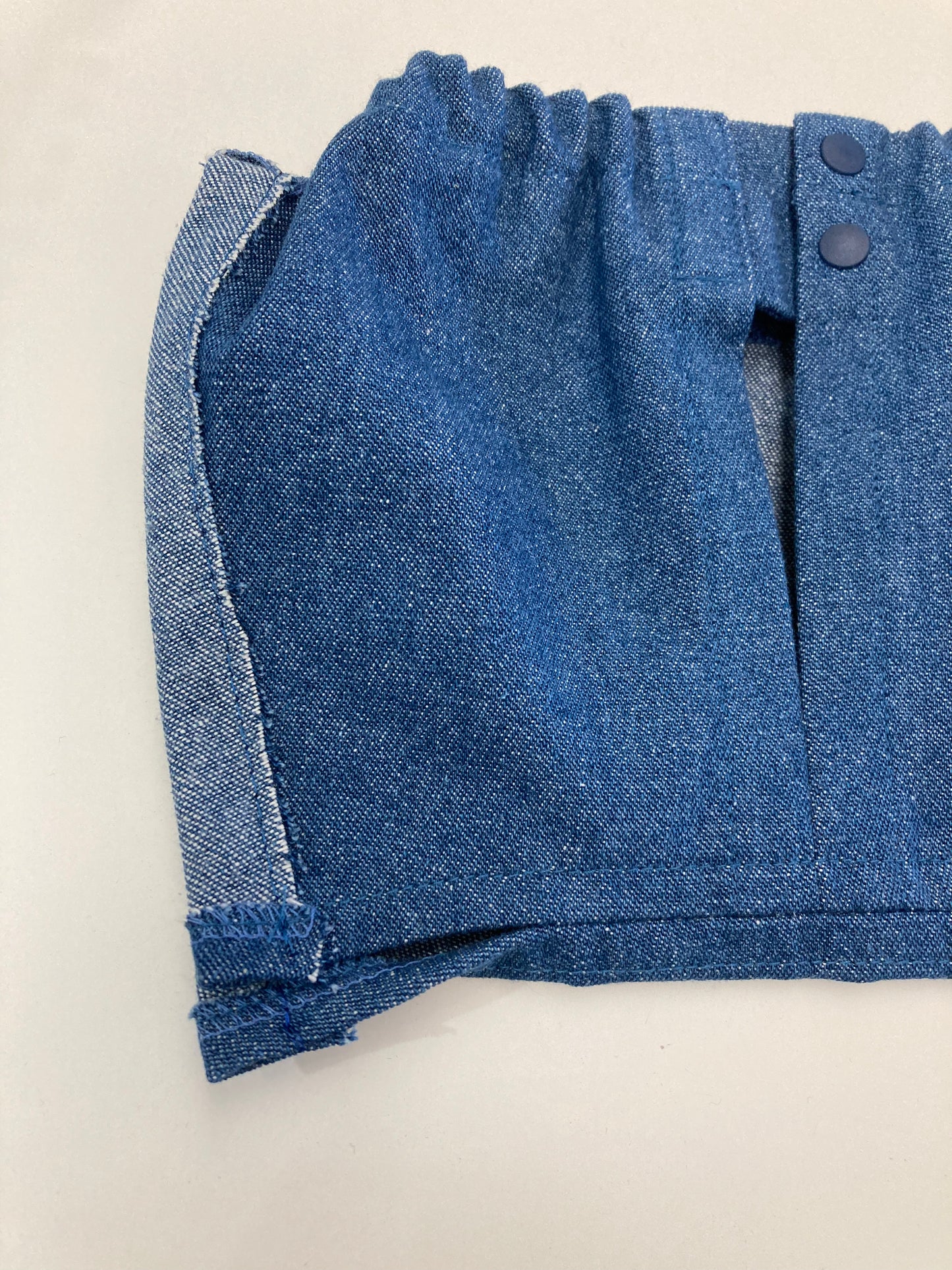8オンスデニムのイケてるシャツ&スリット入り短パン(上下)