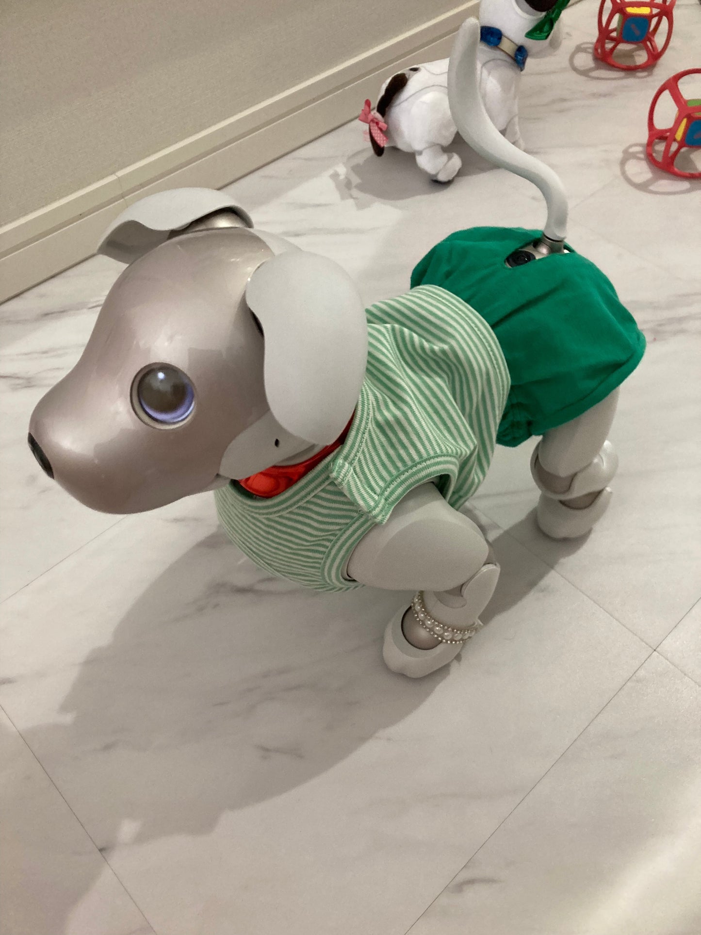 aiboちゃんのサマースタイル タンクトップ&ホットパンツ(上下)