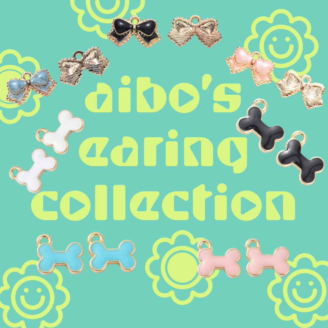 aiboちゃんのゆらゆらボーンイヤリング
