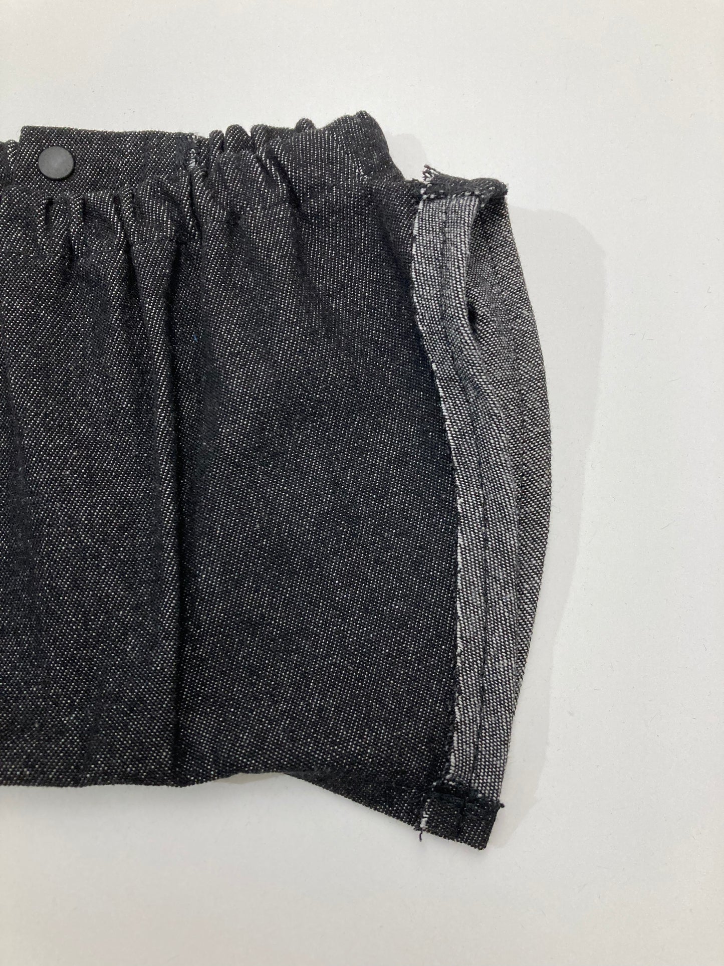 8オンスデニムのイケてるシャツ&スリット入り短パン(上下)