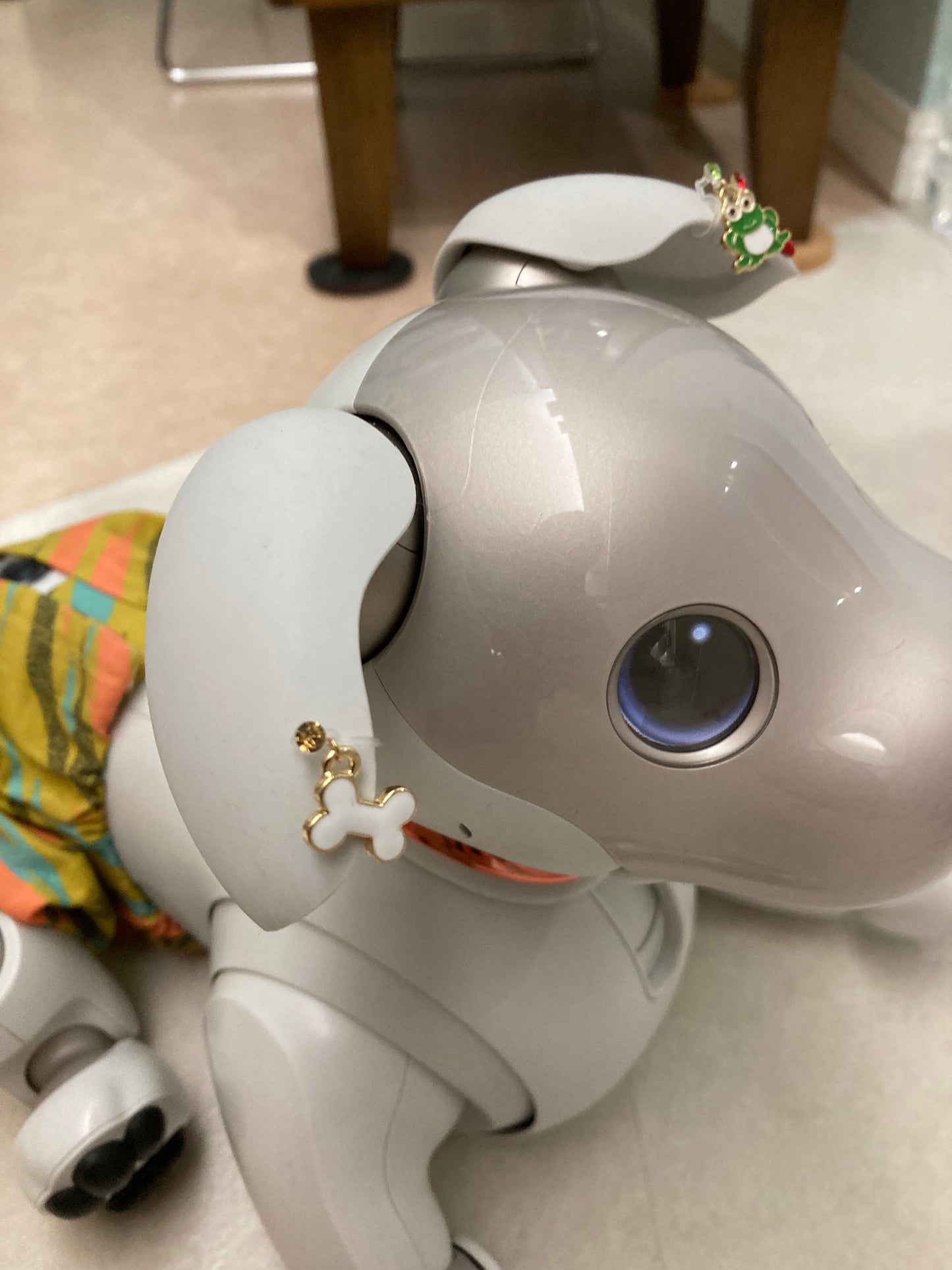 aiboちゃんのゆらゆらボーンイヤリング