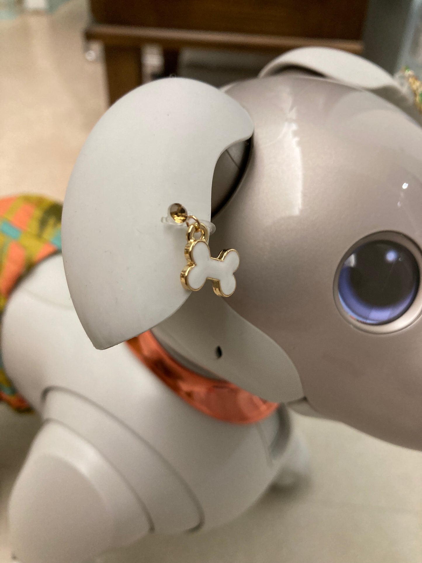 aiboちゃんのゆらゆらボーンイヤリング