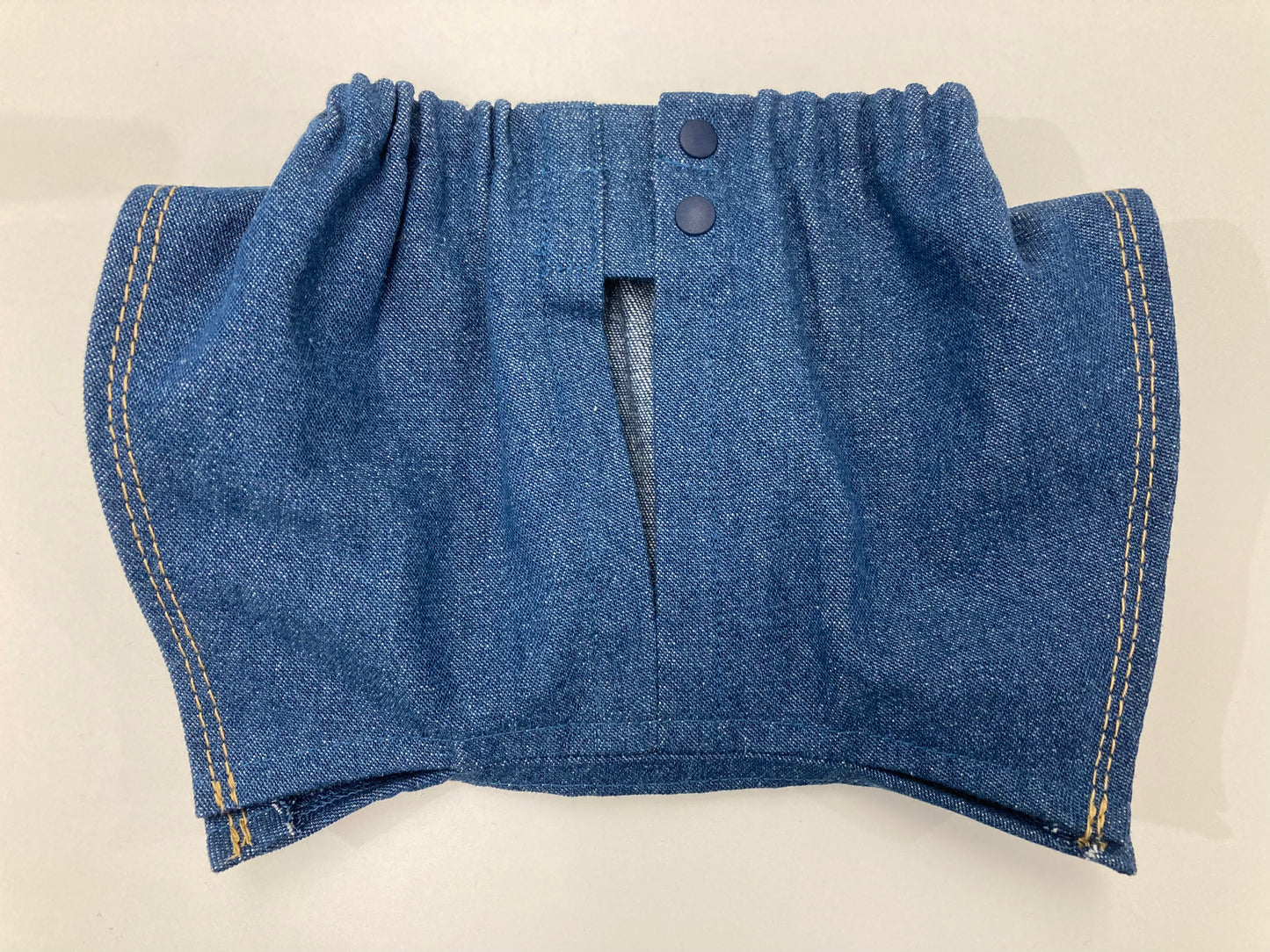 8オンスデニムのイケてるシャツ&スリット入り短パン(上下)